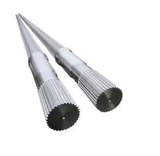 quality  Customizable Length Involute Inner Spline Twin Screw Extruder Shaft for Extrusion factory