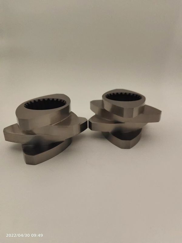 Corrosion Resisitant Twin Screw Extruder Elements 12mm 600rpm Meshing Block Wear Resisitant