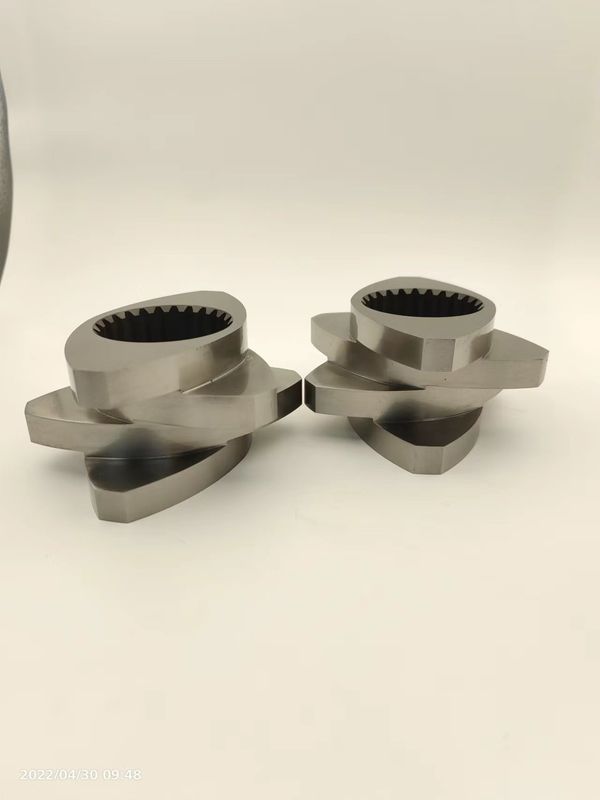 Twin Screw Extruder Granulator Accessories Meshing Covey Screw Parts From 12mm -300mm