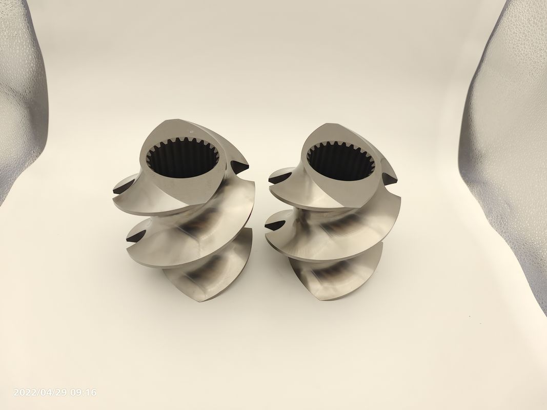 High Performance Twin Screw Extruder Parts Alloy Imported WR5 Material Screw Elements