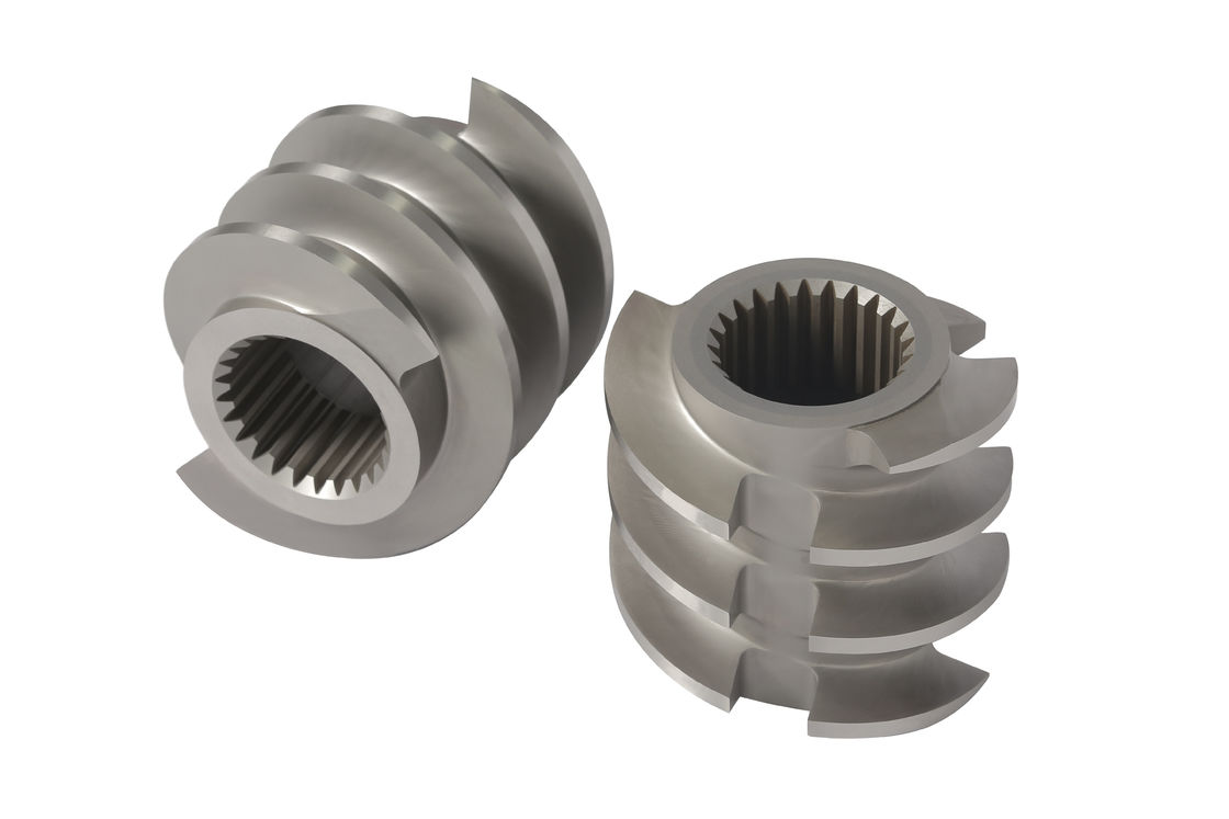 Metal Color Wenger 165 Screw Elements for Pet Food Puffing Machine Customized Size