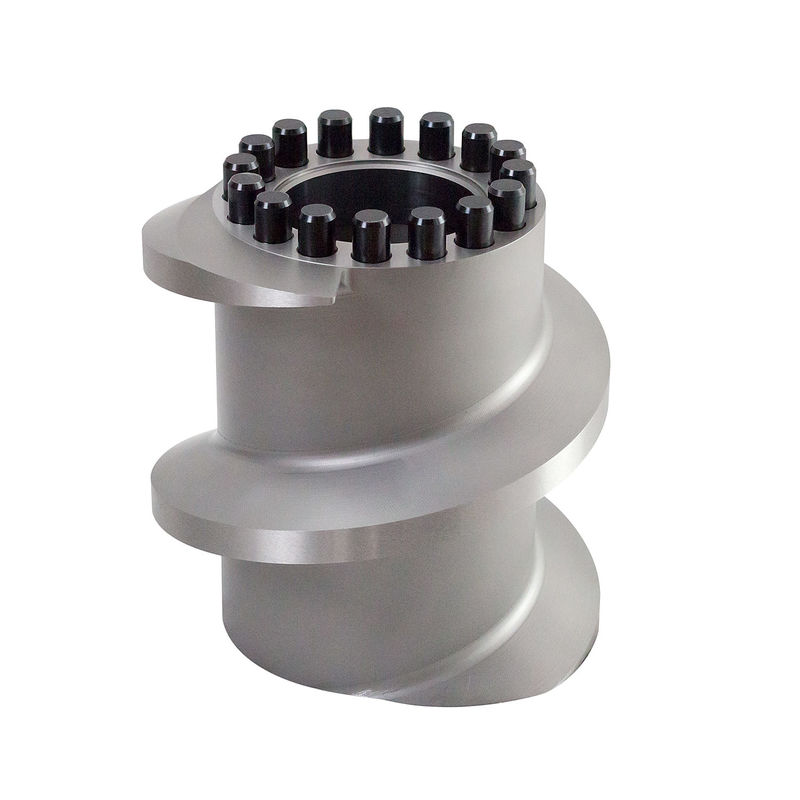 Andritz EX1021 Screw Elements for Pet Food Puffing Machine Customized Size and Metal Color