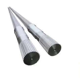 Twin Screw Extrusion Machine Vibrating Rotating Screw Elements For Customized Material WPC Extruder