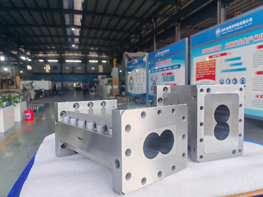 PP PE POM PVC PET Extruder Spear Parts For Co-rotating Plastic Machinery