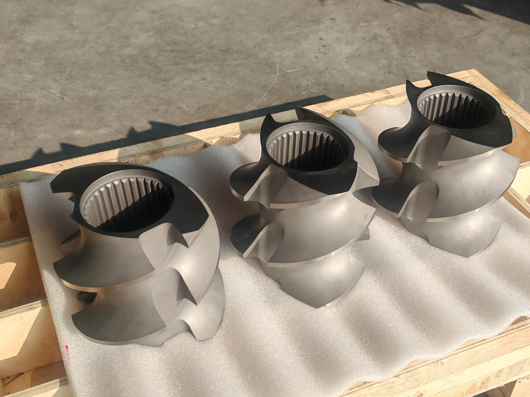 Plastic Extrusion Line Screw Elements 60mm-120 Screw Length 100rpm-1200 Screw Speed for Twin Screw Extruder Machine