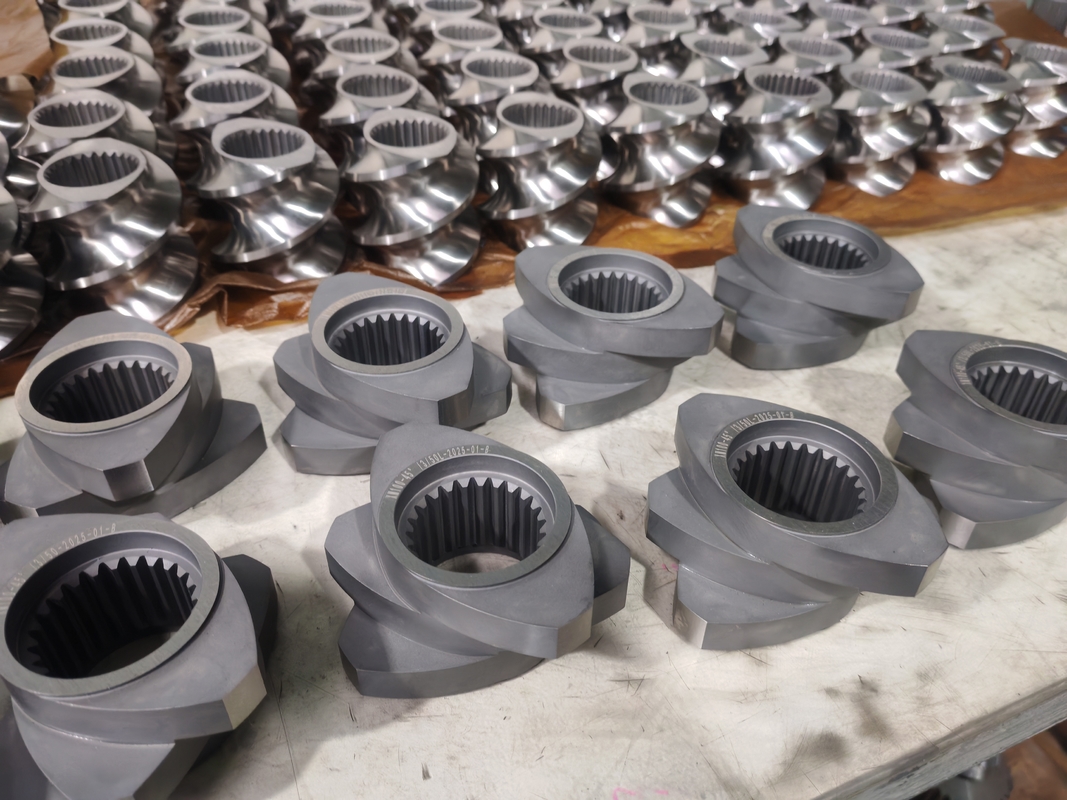 Plastic Extrusion Line Screw Elements 60mm-120 Screw Length 100rpm-1200 Screw Speed for Twin Screw Extruder Machine