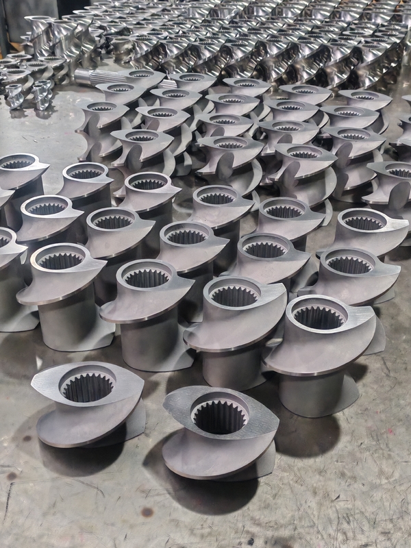 Plastic Extrusion Line Screw Elements 60mm-120 Screw Length 100rpm-1200 Screw Speed for Twin Screw Extruder Machine