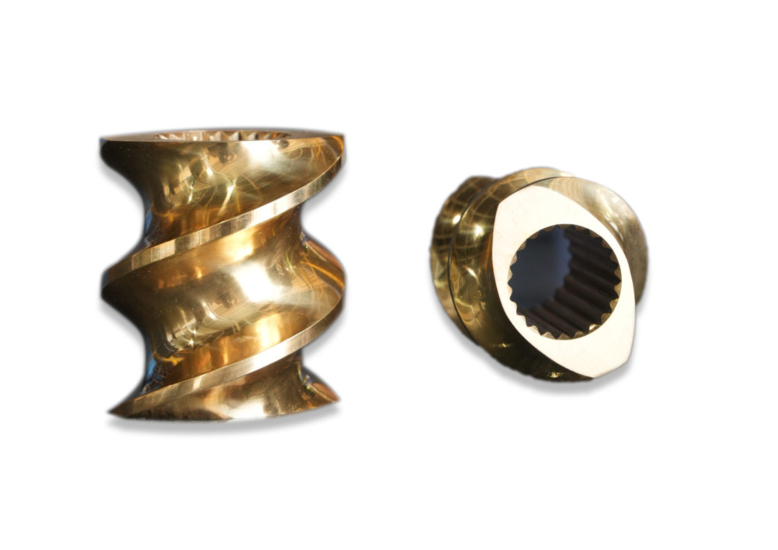 35/52/65/75/85/95mm Center Diameter Customized Material Screw Element and Barrels for Extruder Machine Parts CTE type