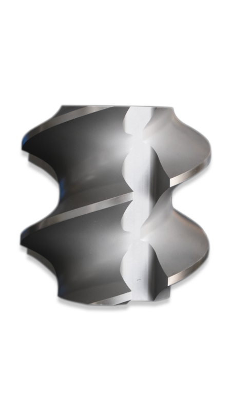 PP PE POM PVC PET Screw Elements For Co-rotating Twin Screw Plastic Machinery