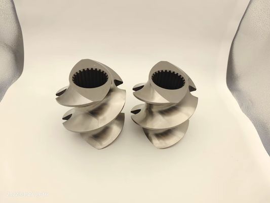 Twin Screw Extruder Granulator Accessories Meshing Covey Screw Element From 12mm -300mm