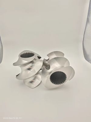 Twin Screw Extruder Granulator Accessories Meshing Covey Screw Element From 12mm -300mm