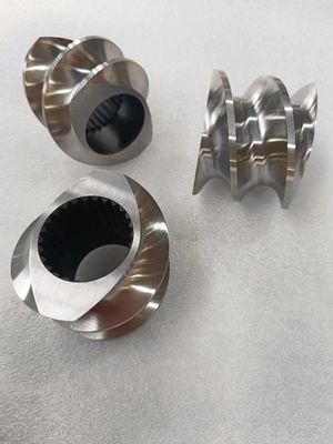 500kg/H - 1200kg/H Twin Screw Extruder Elements Element Screw ISO90001 For Mode Extruders