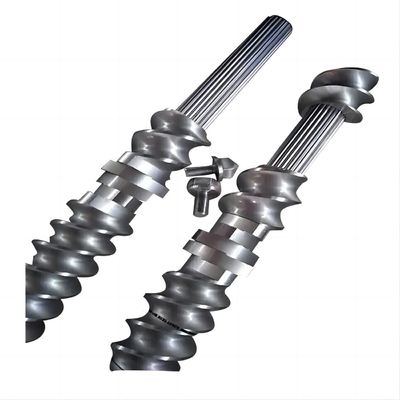 Parallel Twin Screw Extruder Essential Component Customized 12mm Screw Diameter Elements