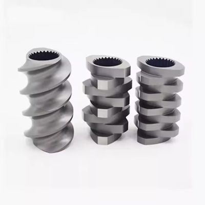 Accuracy Customized On Demand Specifications Parallel Counter Rotating Double Twin Extruder Screw