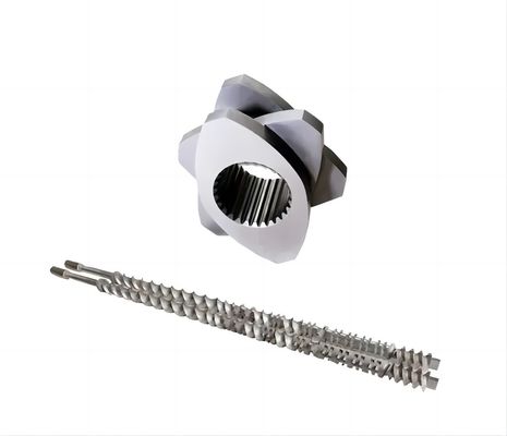 Accuracy Customized On Demand Specifications Parallel Counter Rotating Double Twin Extruder Screw