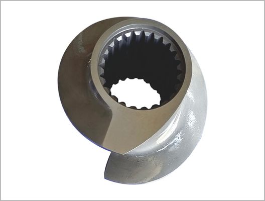 112mm Extruder Screw Elements 6542 Material For Big Food / Snacks Extruder Zsk Screw Element  Product Name:112mm Extruder Screw Elements 6542 Material