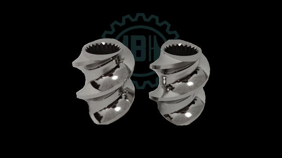 6542 Material Rectangle Spline Extruder Screw Elements For Plastic Machine