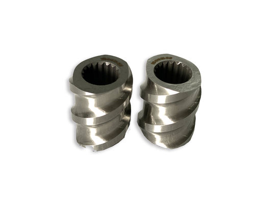 Plastic Machine 58mm Twin Screw Extruder Rectangle Spline Extruder Screw Elements With M 1