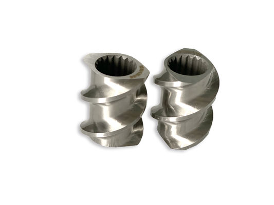 Plastic Machine 58mm Twin Screw Extruder Rectangle Spline Extruder Screw Elements With M 1