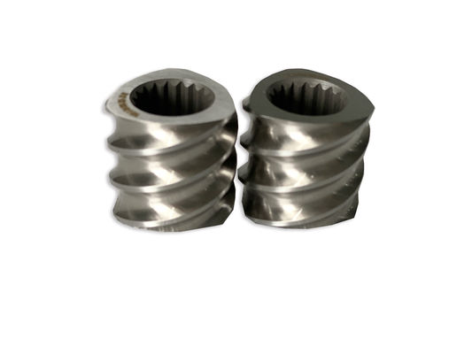 Plastic Machine 58mm Twin Screw Extruder Rectangle Spline Extruder Screw Elements With M 1