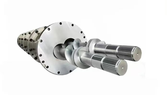 Co-rotating Twin Screw Extruder Machine Parts Shaft Screw Segment Barrel and Side Feeder uesd for lithium battery machine