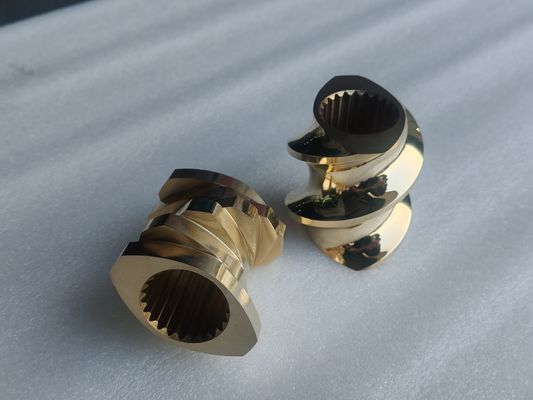 STS 50  Plasetic Twin Screw Extruder Machine Barrel with Cooling System Open Barrel 