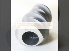 Twin Screw Extruder Elements Modular Design Screw Configuration Alloy Steel for Output Capacity 50-2000 Kg/h
